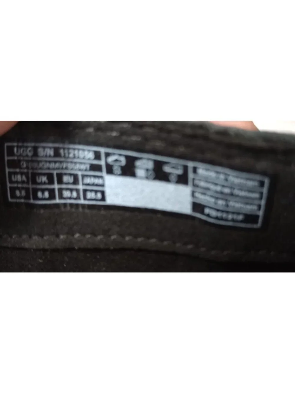 New Women's Black Ugg Boots Leather Biker Moto Waterproof Size 8.5